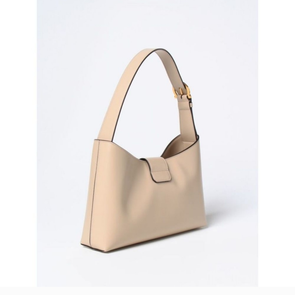 NWT Ferragamo Shoulder Bag Woman Beige - Picture 3 of 4